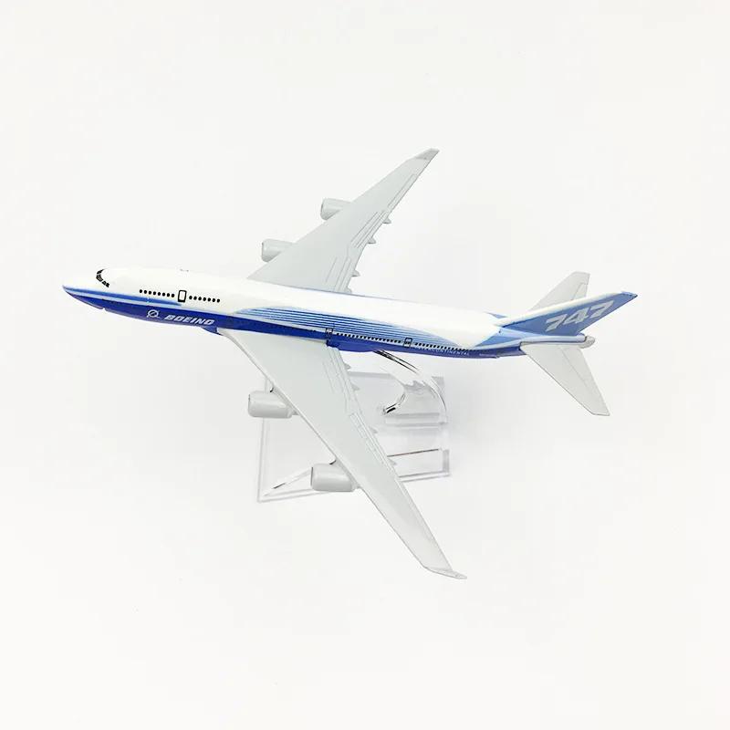 Aviation 747 Aircraft Model B747 Prototype Airlines Alloy 16cm 1/400 Scale Office Desktop Airplane Model Building Kits Aeroplane