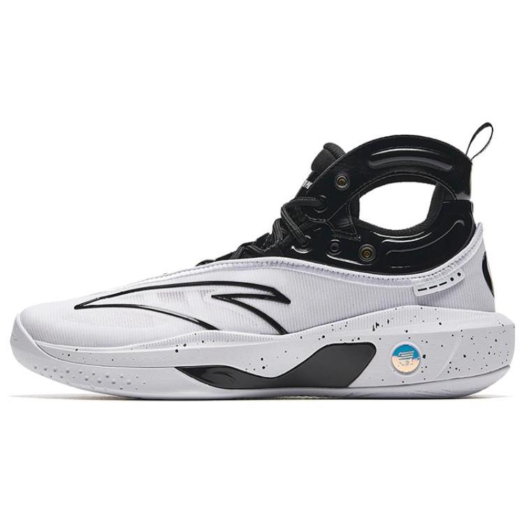 

Новые баскетбольные кроссовки Anta KT8 KT 8 Black Eight с высоким верхом, мужские, черно-белые, 112331101-1, с защитой от скольжения и износостойкие 40