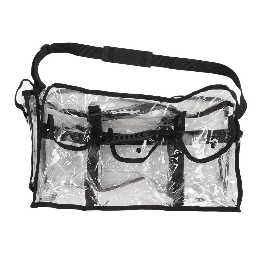 Transparent Shoulder Handbag Storage Large Capacity for Work Travelling Makeup Products Tissue