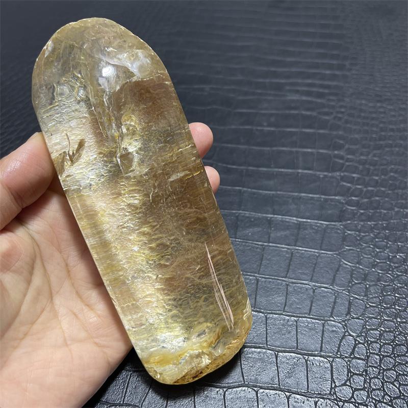 610g Rainbow Clear Lemurian Seed Quartz Natural Point Cluster Crystal Rough Healing