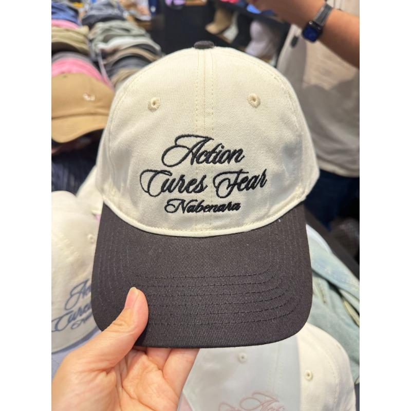 Letter embroidery color matching baseball cap for women, small face, simple, light and breathable sunshade cap for men
