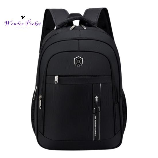 

Мужской рюкзак большой емкости, водонепроницаемая застежка-молния, хороший несущий регулируемый ремень из оксидной ткани, износостойкий дорожный ноутбук белый