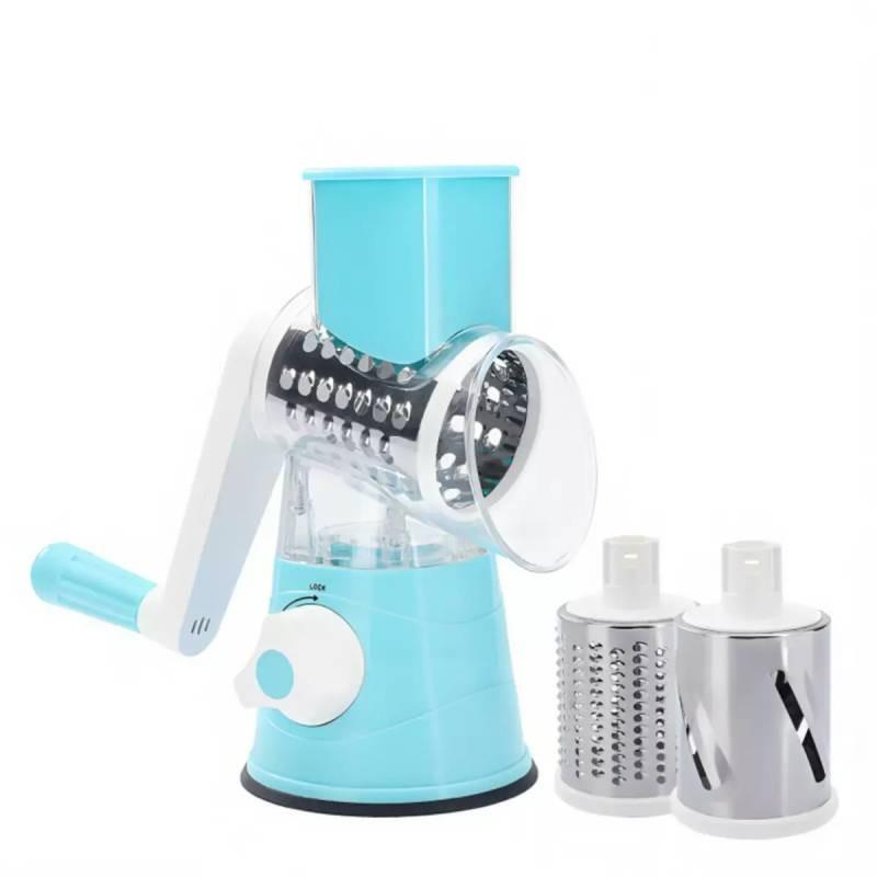 Rotary 3in1 Food Slicer Chopper Cheese Grater Fruit Vegetable Cutter Shredder