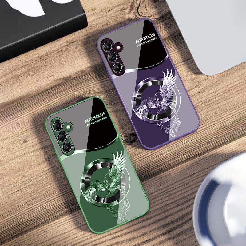 Handsome Pink Phoenix For Samsung A73 72 71 A70 56 55 54 A53 52 51 A50 42 A35 A34 33 32 31 26 25 24 23 22 30 glass phone case