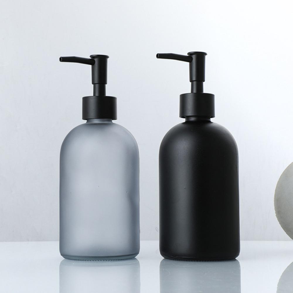 410ml Storage Container Glass Liquid Soap Dispenser New Empty Bottle  Hotel