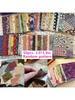 50 Stuks Vintage Donker 3,91" Patchwork Ideaal voor doe-het-zelf naaien, knutselen en kleding, scrapbooking, een perfect nieuwjaarscadeau of Val