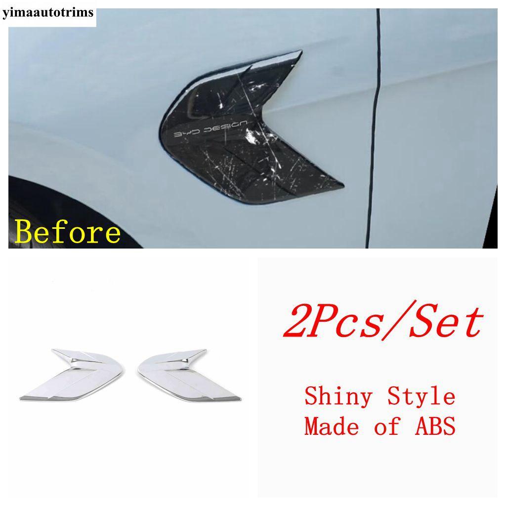 Car Side Body Air Intake Flow Vent Wing Fender Leaf Board Panel Decoration Cover Trim For BYD Seal EV   2024 Accessories