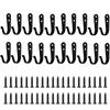 Heavy Duty Metal Wall Hooks Rustproof Iron Hooks with Free Screws for Towels Hats Backpacks Dog Leashes Kitchen Garage Storage