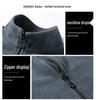 Men's Autumn Loose Fit Half-Zip Sherpa Fleece Pullover Sweatshirt