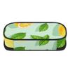 Pencil Pouch Large Capacity Smooth Zipper Durable Polyester Fabric with Mesh Pocket Removable Divider and Pen Slots for Students