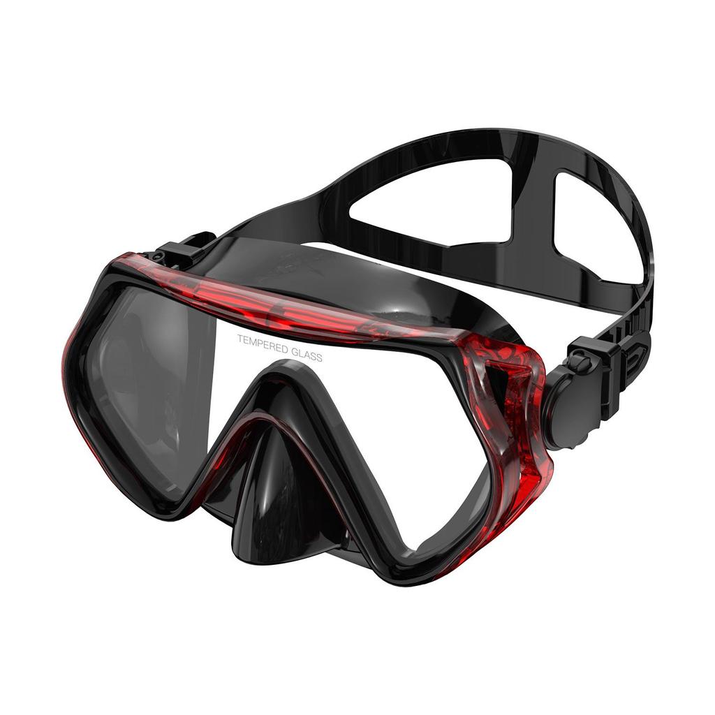 Unisex Large-Frame Diving Mask - Fashionable, HD, Anti-leak, Waterproof Snorkeling Gear