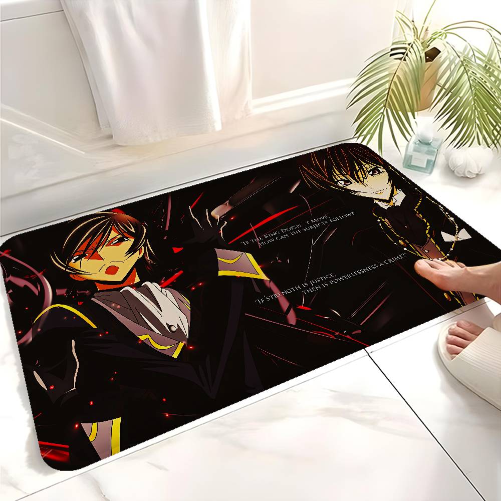 Anime Code Geass Room Mats Cheaper Anti-slip Modern Living Room Balcony Printed Welcome Rug