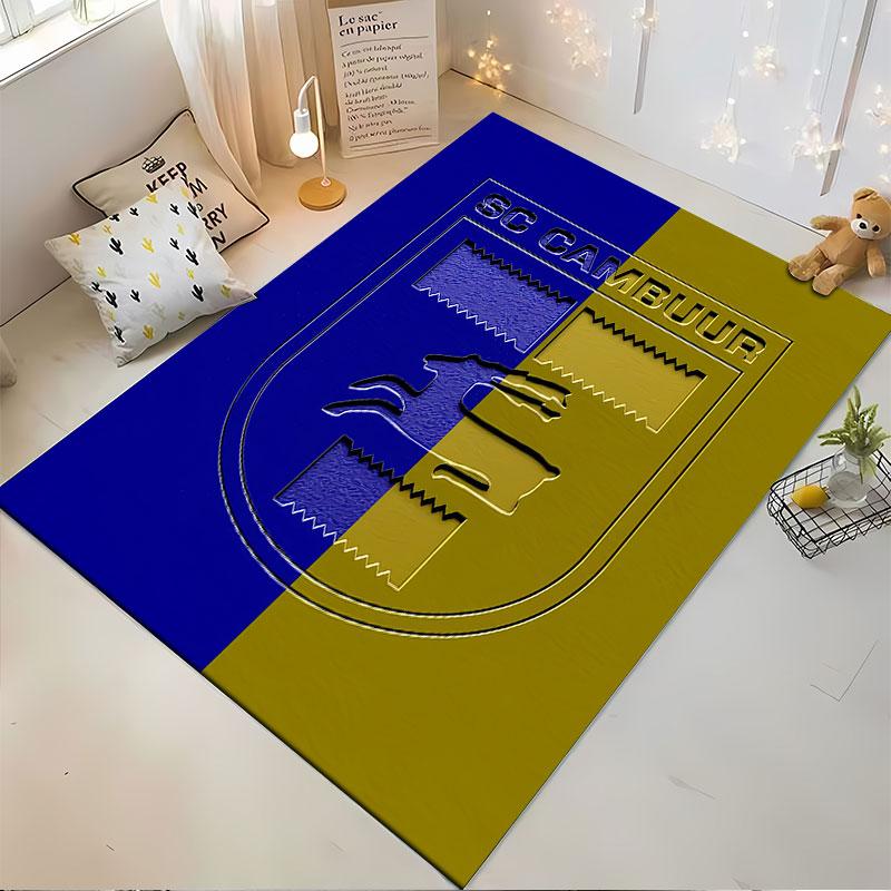 Tappeto Design Logo SC Cambuur adatto come tappetino antiscivolo per il divano del soggiorno o della camera da letto