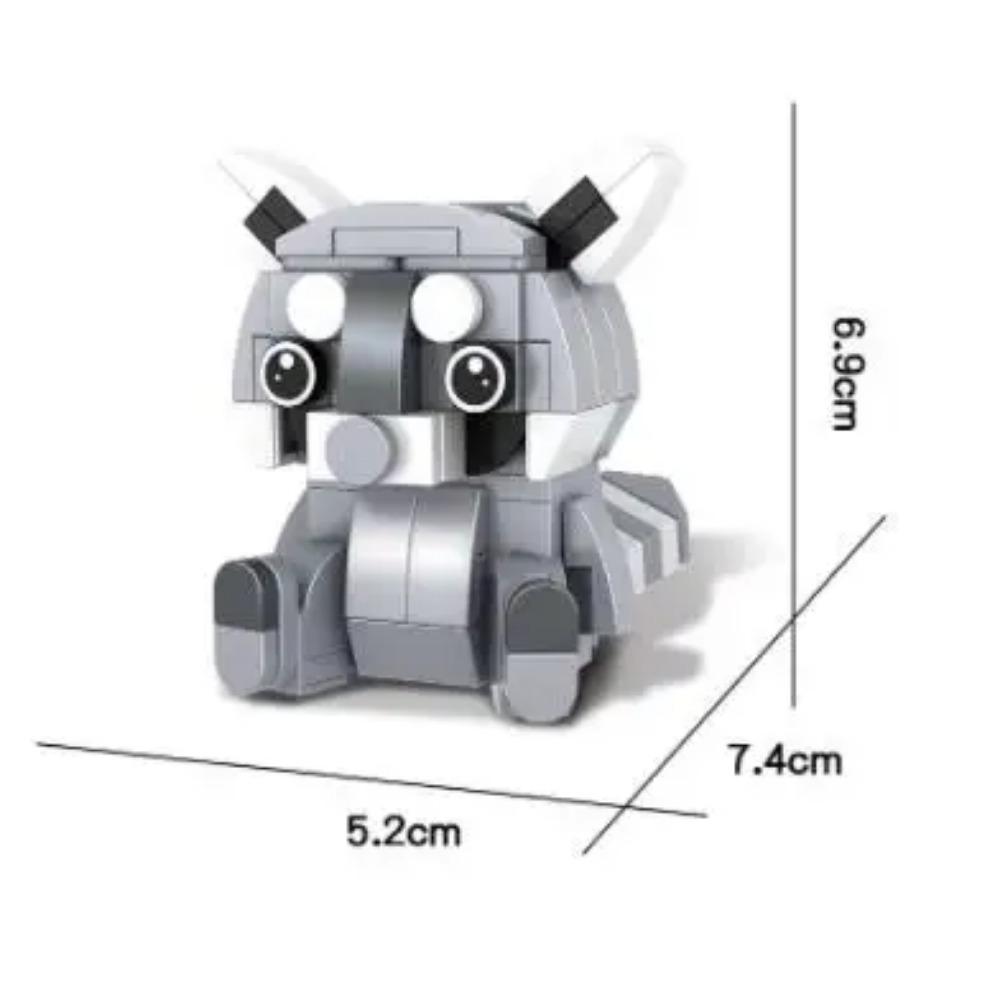 

Поштучная продажа Креативный 3D Мини Набор Животных Блоков Сделай Сам Собака Тигр Кролик Белка Пингвин Сова Коала Корова Строительный Кирпичик Игрушка Для Детей