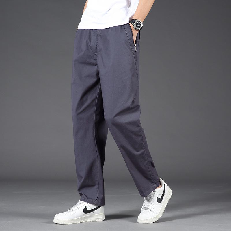 Zorro Young Master Men s Pure Cotton Elastic Waist Casual Pants S темно-серого