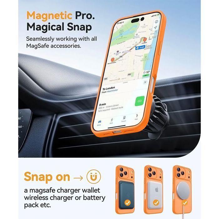 Protective Case - for iPhone 17 Pro - Shockproof - Camera Protection - Magnetic Circle