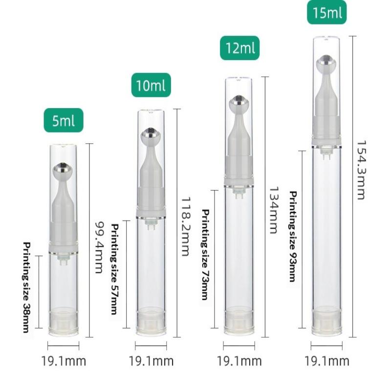 Roller Ball Vacuum Bottle Liquid Essential Foundation Eye Cream Refillable Bottles Travelling Portable Empty Dispenser Bottle