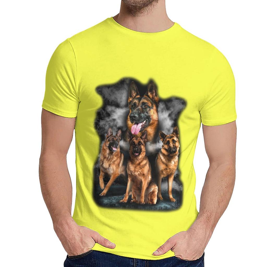 Unisex T Shirt German Shepherd Dog Quality Cotton Fashion Round Collargraphic Print T Shirt