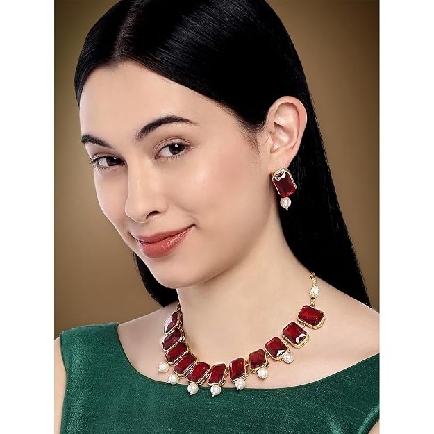 Traditional Crystal Necklace & Jewellery Set Gift for Women