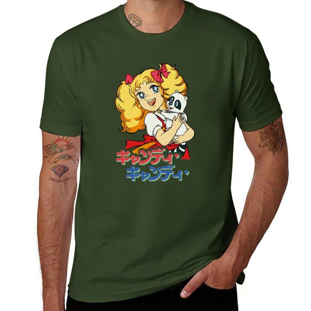 Candy Candy TShirt vintage quick drying mens t shirts pack