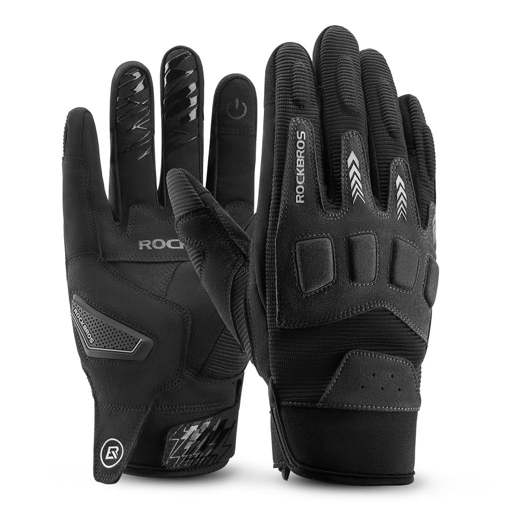 ROCKBROS Motorcycle Gloves for Smartphone Full for and School Men and Women Spring/Summer, Compatible, Protective, Shockproof, Anti-Slip, Durable,