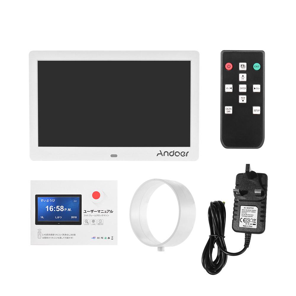 

Andoer 10-дюймовый фотоальбом HD цифровая фоторамка MP4 видеоплеер 1024*600