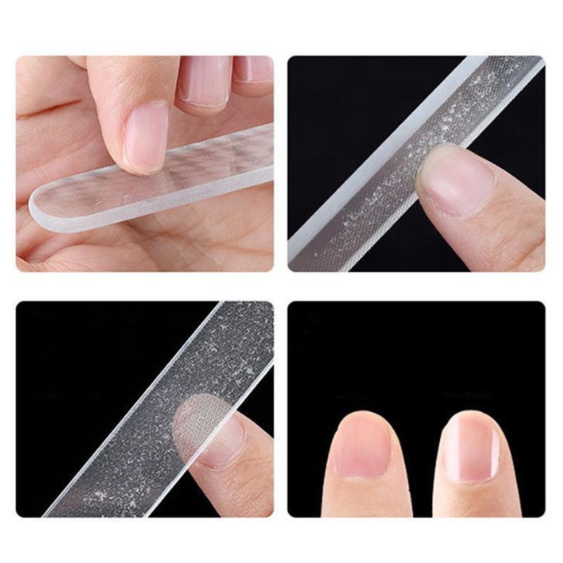 1 Pezzo Lima Lucidante per Unghie in Vetro Nano File Durevole Lucida Strumenti per Manicure Nail Nail Art Tool