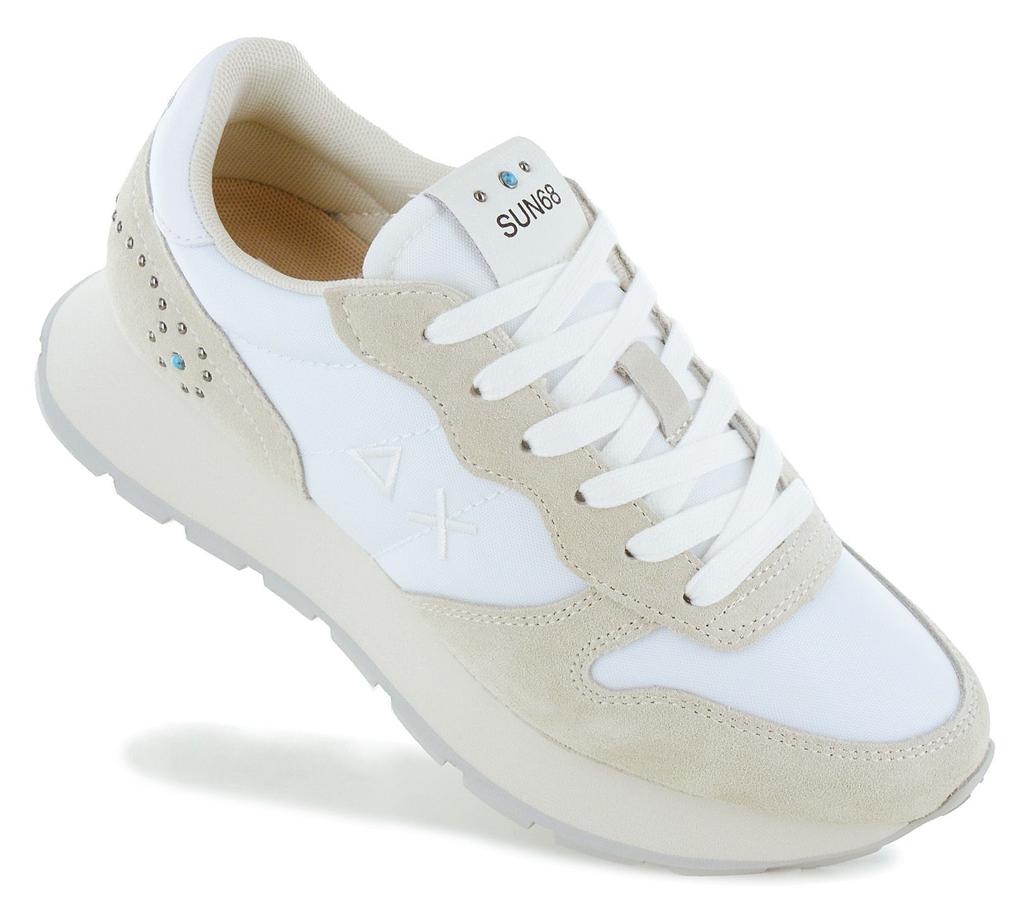 Sun68 Ally Studs - Zapatillas para Mujer Zapatos Blanco Z36205-01 ORIGINAL