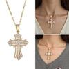 Faith Inspired Crosses Necklace Charm Pendant Made with Sturdy Alloy Adjustable Chain for Men and Women Daily Use
