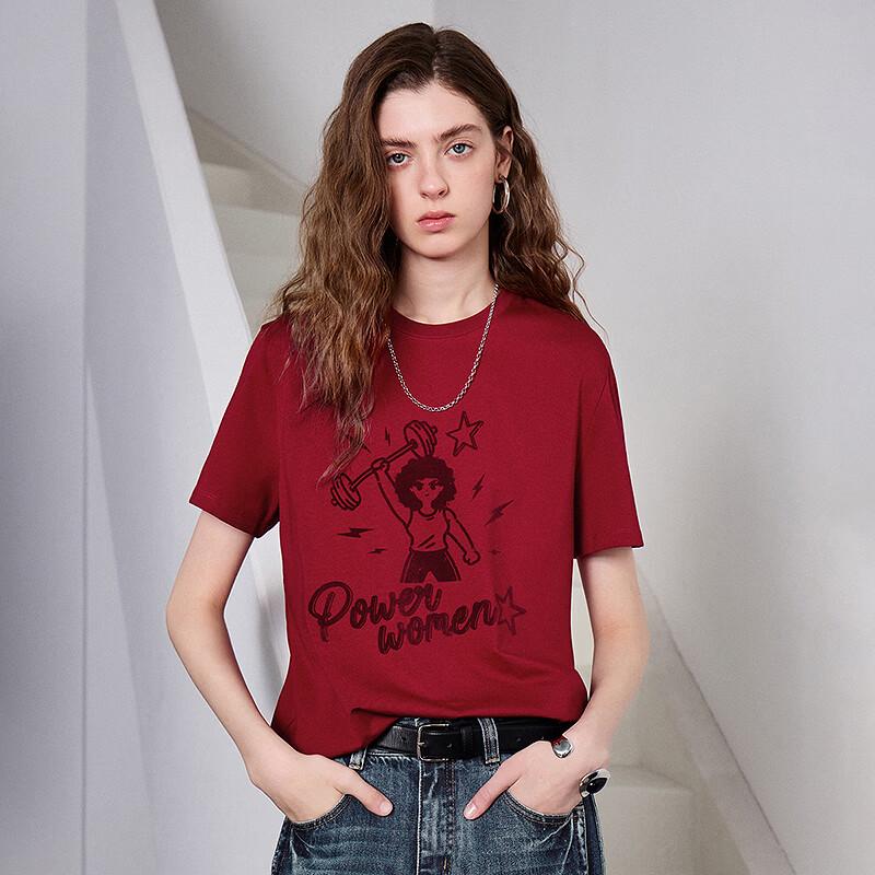 Chuyu Women's Lyocell Cotton Graphic T-shirt