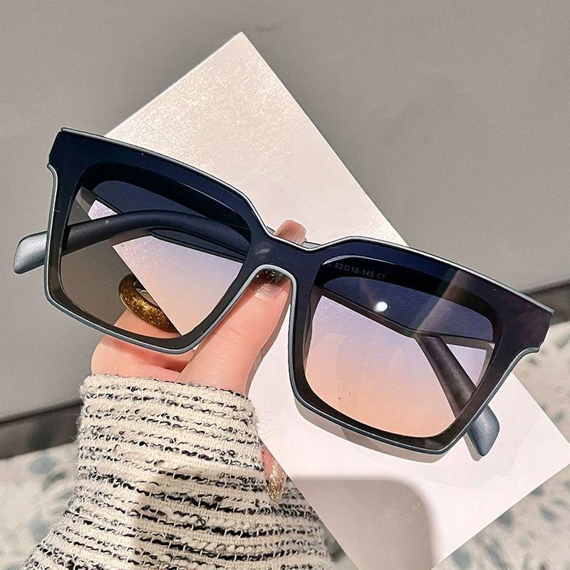 

New square one-piece sunglasses for men and women DS-8198 фіолетовий
