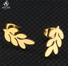 Minimalist Stainless Steel Dentist Tooth Stud Earring Women Men Cute Cross Earings Leaf Swallow Earing Party Accessories