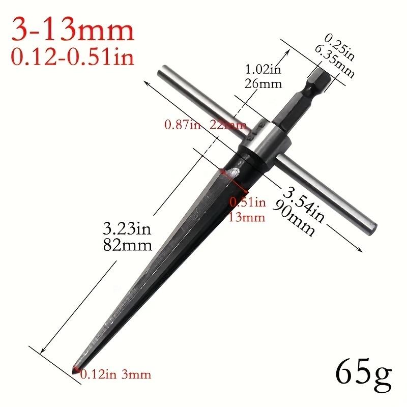 Taper Reamer 3-13mm&5-16mm Hand Metal Reamer Deburring Enlarge Pin Hole Handheld Reamer For Wood Metal Plastic Drilling Tools