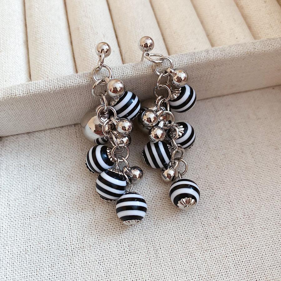 Hong Kong Style Real Gold Electroplated Leopard Print Circle Earrings Square Face Retro High-end Earrings Commuter Versatile Earrings Niche