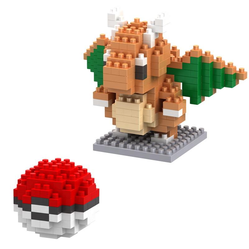 Funny Joy Pokmon Building Blocks Assembly Anime Picachu Charizard Doll Charmander Gengar Bulbasaur Bricks Toy for Kid Gift