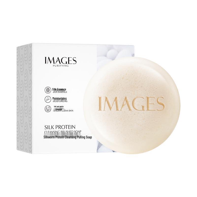 Silk Protein Moisturizing Cleansing Soap for Pores and Dirt Removal