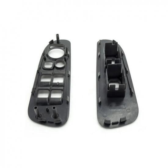 2 szt. Nowy zestaw ramek przycisków szyb samochodowych Do 2002-2005 Dodge Ram 1500 Taupe Przód