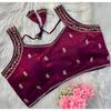 Indian Women's Silk Blend Sleeveless Blouse Bollywood Party Wear Ethnic Choli