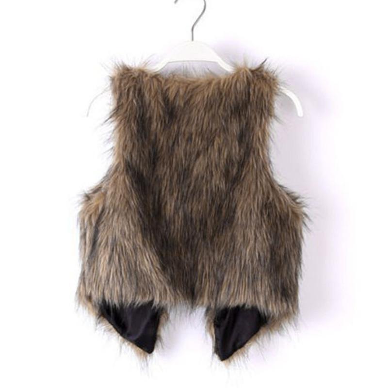 Faux Fur Vests Sleeveless Women's Winter Coats Jackets Short Warm Vest Waistcoat Cardigan Veste Outerwear Colete Feminino Coat