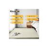 Keusnix Carpet Rug, 2 Tatami Mat Size (185 X 185 Cm), Washable, Non-Slip, Flannel Rug, Plain Ivory