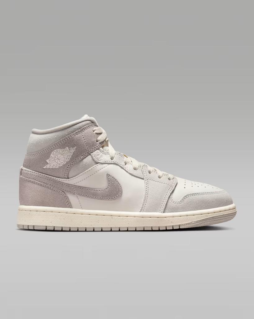 IB7010-001 Nike Air Jordan 1 Mid Light Iron Ore Enigma Stone (Women's)