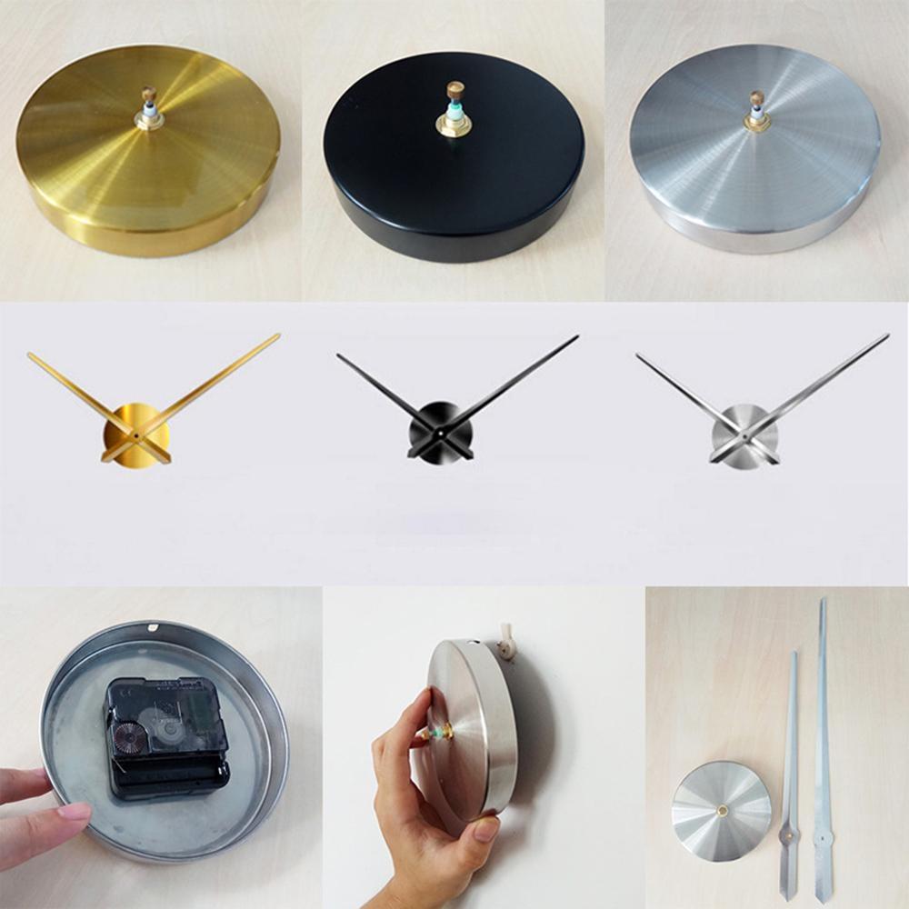 Large Number Wall Clock 3D Mirror Sticker Modern Home Office Decor Art Decal