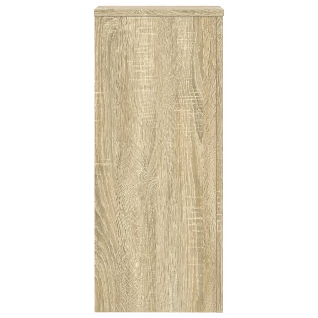 Plant Stand Set of 2 Sonoma Oak Finish 30 x 30 x 70 cm Engineered Wood
