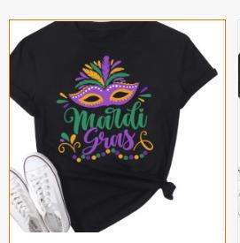 Mardi Gras Cruise Squad Tee Purple Green Gold Mask Anchor Graphic Unisex Carnival Party Top