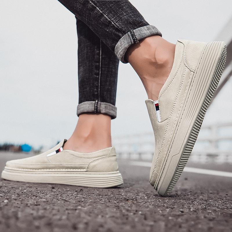 Genuine Leather Mens Loafers Luxury Brand Italian Men shoes Classic Slip On Business Casual shoes Male Dress Shoes Driving Flats