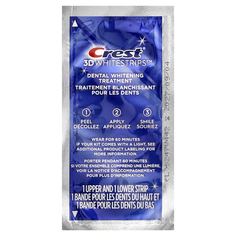 3D Whitestrips, Dental Whitening Kit, 1 Hour Express, 20 Strips