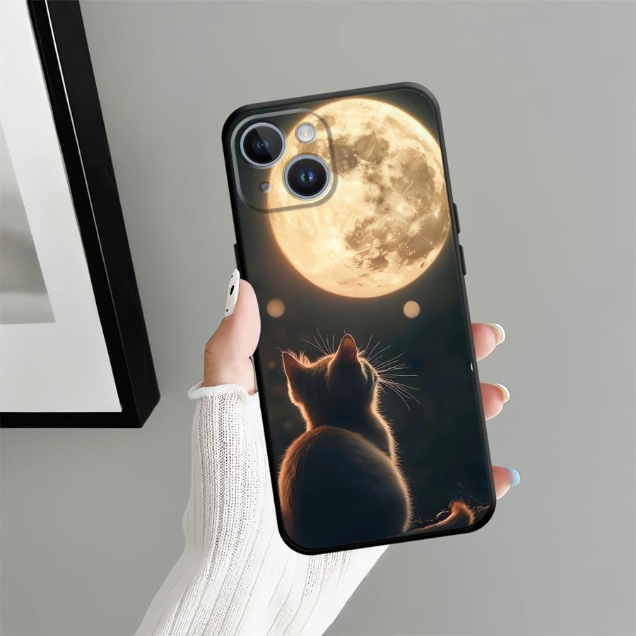 Case for Apple iPhone 17 Pro Max 13 Air XR XS MAX 14 15 Pro 7 8 12 11 16 Funda Phone Cover Cute Cat