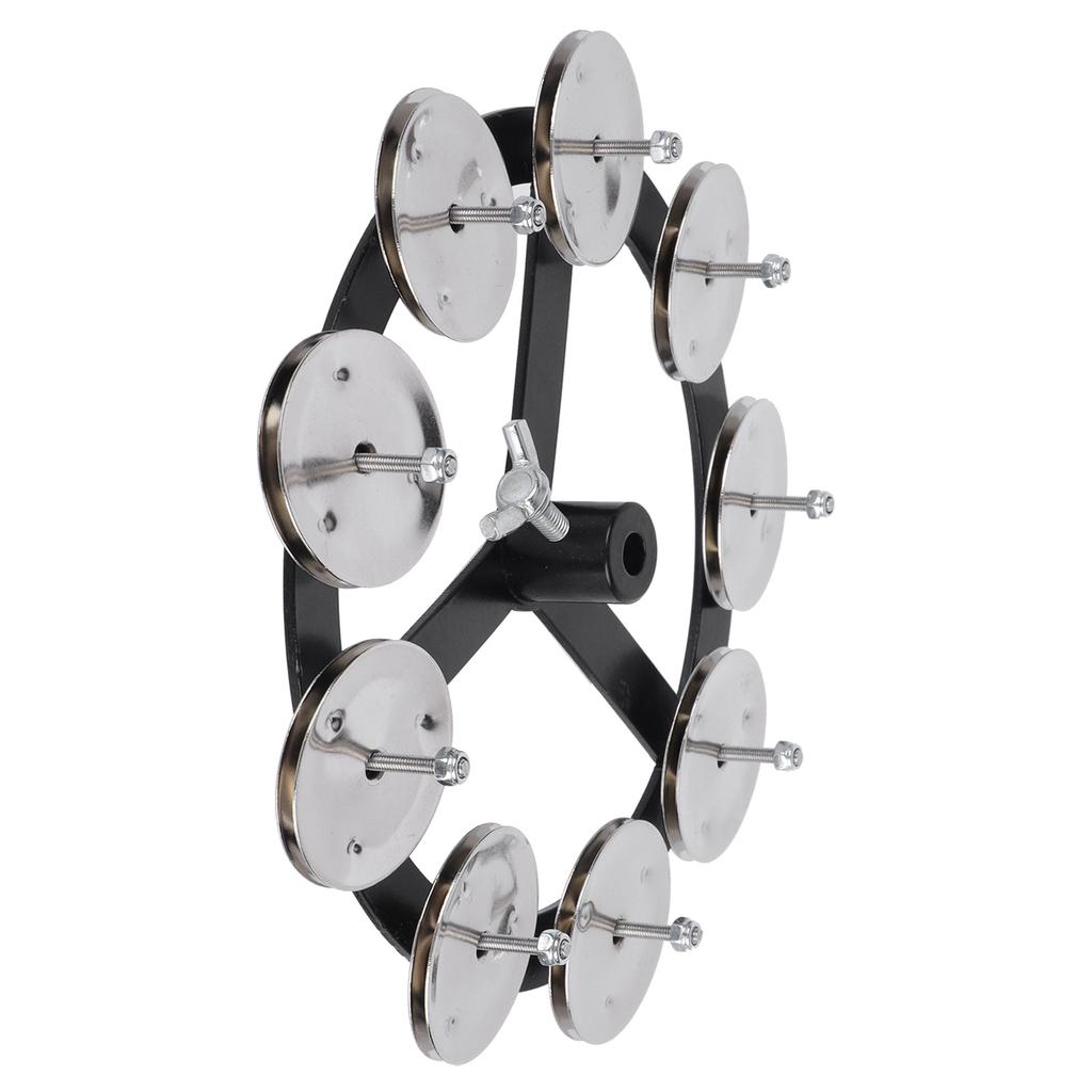 Trommelbecken Tamburin Schellen-Effekt Hi-Hat montierbar Perkussion Ching Ring Instrument Zubehör