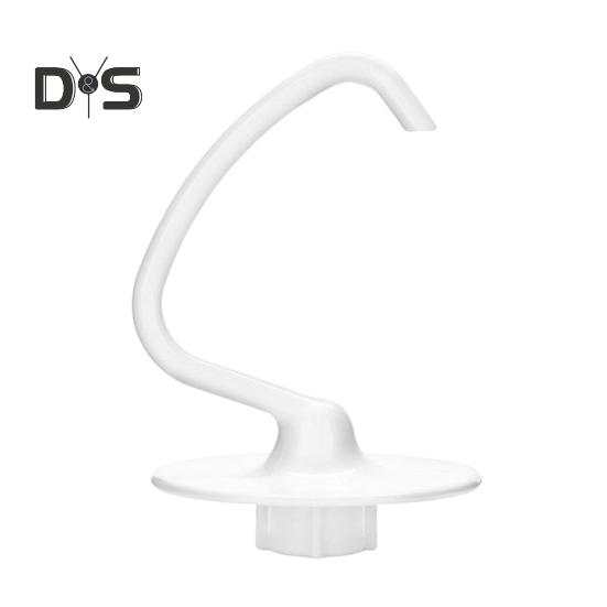 Deigkrok-tilbehør for Kitchenaid kjøkkenmaskin K45 K45SS KSM90 KSM150 KSM75 KSM103 Erstatning for brødkrok Kompatibel med 4,5-5 qt boller Blender