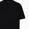 Emporio Armani Solid Color Round Neck Drop Shoulder Short Sleeve T-Shirt Men Tops Black 3D1T94-1JWZZ-0030